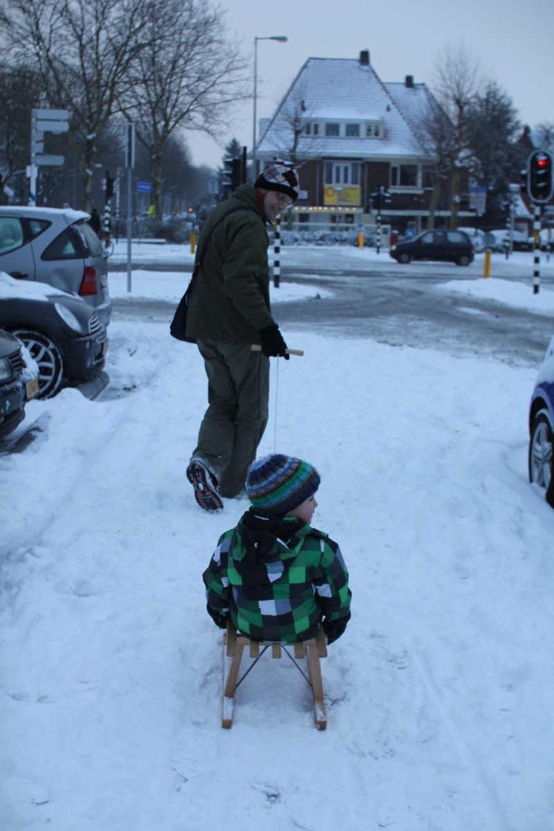 First ride on the sledge