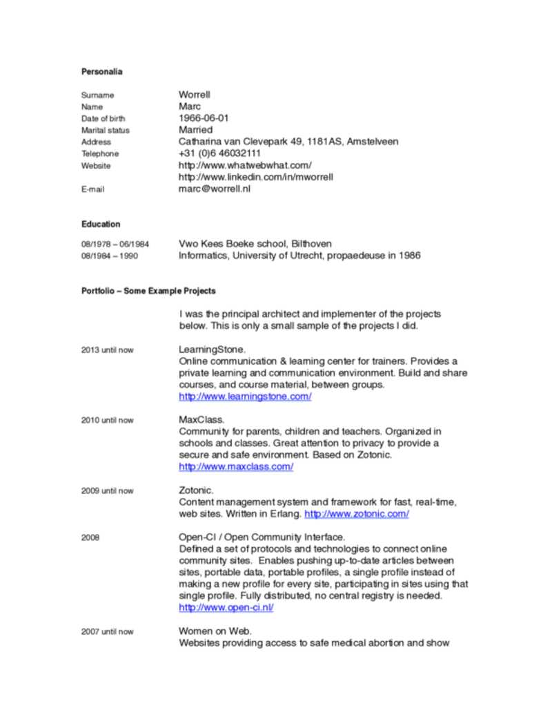 Resume – Marc Worrell